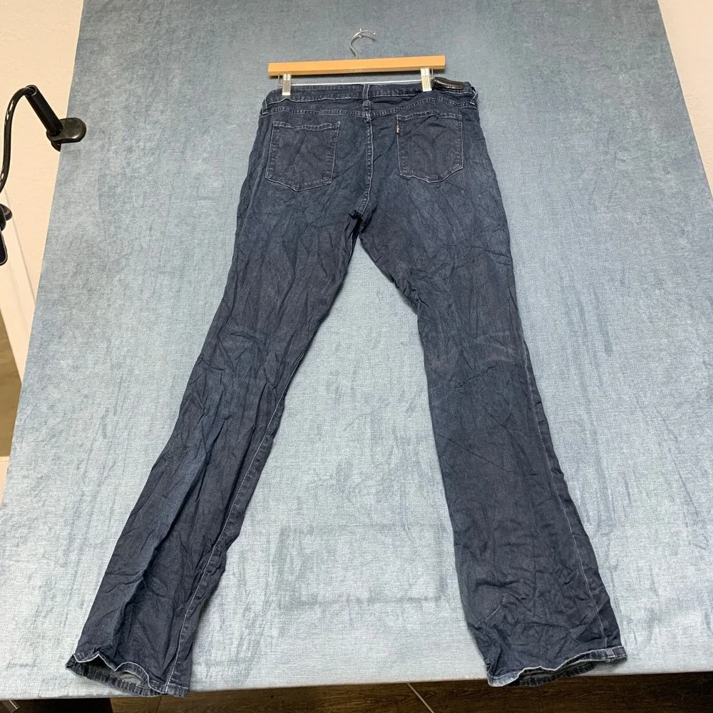 Levi's Demi Curve Silhouette Mediane Jeans Mens 33x34 Blue Denim Cotton Stretch